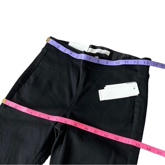 🆕 Ella Moss Anthropologie Pull on Flare Jeans Junior Black - Picture 13 of 13